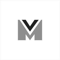 inicial carta mv logotipo ou vm logotipo vetor Projeto modelo