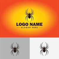 aranha logotipo vetor arte ícone gráficos para companhia marca o negócio ícone aranha logotipo modelo