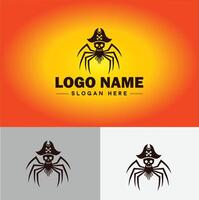 aranha logotipo vetor arte ícone gráficos para companhia marca o negócio ícone aranha logotipo modelo