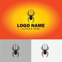 aranha logotipo vetor arte ícone gráficos para companhia marca o negócio ícone aranha logotipo modelo