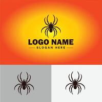 aranha logotipo vetor arte ícone gráficos para companhia marca o negócio ícone aranha logotipo modelo