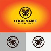 aranha logotipo vetor arte ícone gráficos para companhia marca o negócio ícone aranha logotipo modelo