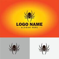 aranha logotipo vetor arte ícone gráficos para companhia marca o negócio ícone aranha logotipo modelo