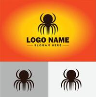 aranha logotipo vetor arte ícone gráficos para companhia marca o negócio ícone aranha logotipo modelo