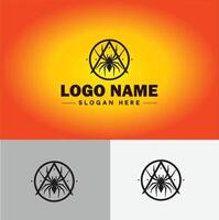 aranha logotipo vetor arte ícone gráficos para companhia marca o negócio ícone aranha logotipo modelo