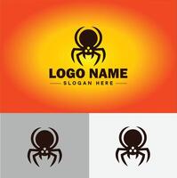 aranha logotipo vetor arte ícone gráficos para companhia marca o negócio ícone aranha logotipo modelo