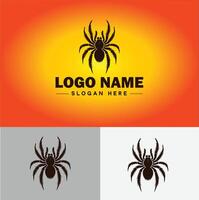 aranha logotipo vetor arte ícone gráficos para companhia marca o negócio ícone aranha logotipo modelo