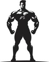 a obsidiana hulk cheio corpo Preto vetor logotipo vetor vigilante fisiculturistas Preto ícone Projeto