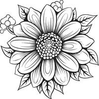 elegante floral emblema Preto logotipo símbolo botânico assinatura chique vetor ícone Projeto