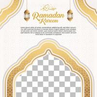 elegante Ramadã kareem fundo, para poster, quadro, Armação conceito, folheto, poster, social meios de comunicação postar vetor