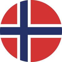 Noruega bandeira nacional emblema gráfico elemento ilustração vetor