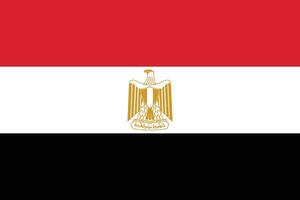 Egito bandeira nacional emblema gráfico elemento ilustração vetor