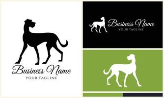 silhueta cachorro dachshund logotipo modelo vetor