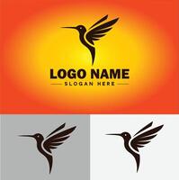 beija Flor logotipo vetor arte ícone gráficos para companhia marca o negócio ícone beija Flor logotipo modelo