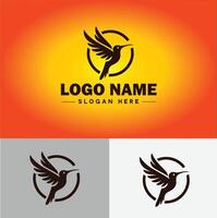 beija Flor logotipo vetor arte ícone gráficos para companhia marca o negócio ícone beija Flor logotipo modelo