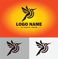 beija Flor logotipo vetor arte ícone gráficos para companhia marca o negócio ícone beija Flor logotipo modelo