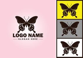 borboleta logotipo vetor arte ícone gráficos para companhia marca ícone borboleta logotipo modelo