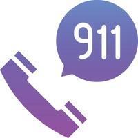 ligar 911 vetor ícone