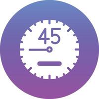 ícone de vetor de 45 minutos