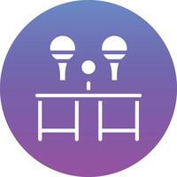ícone de vetor de tênis de mesa