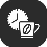 ícone de vetor de hora do café