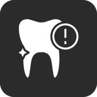 ícone de vetor de problema de dente
