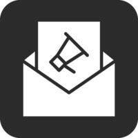 ícone de vetor de e-mail marketing