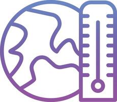 ícone de vetor de aquecimento global