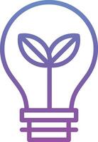 ecológico lâmpada vetor ícone