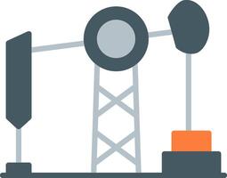 ícone plano de petróleo vetor