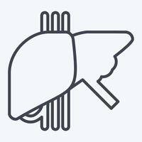 ícone saudável fígado. relacionado para hepatologista símbolo. linha estilo. simples Projeto editável. simples ilustração vetor
