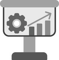 ícone de vetor de gráfico de barras