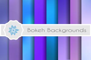 Fundos de bokeh conjunto de cenários decorativos para vetor