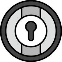 ícone de vetor de buraco de fechadura