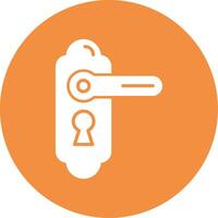 ícone de vetor de fechadura de porta