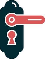 ícone de vetor de fechadura de porta