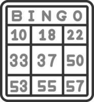 ícone de vetor de bingo