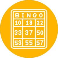 ícone de vetor de bingo