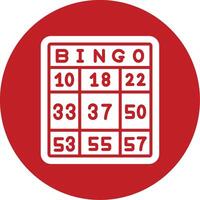 ícone de vetor de bingo