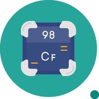 californium grandes círculo ícone vetor