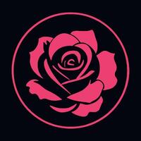 simples vetor rosa logotipo flor