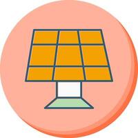 ícone de vetor de painel solar