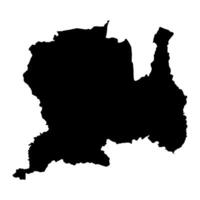 sipaliwini distrito mapa, administrativo divisão do suriname. vetor ilustração.