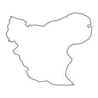 aleppo governadoria mapa, administrativo divisão do Síria. vetor ilustração.