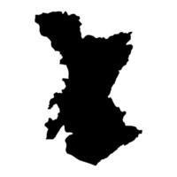 kenema distrito mapa, administrativo divisão do serra leone. vetor ilustração.