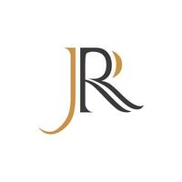 inicial jr carta logotipo vetor modelo Projeto. criativo abstrato carta rj logotipo Projeto. ligado carta rj logotipo Projeto.