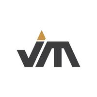 inicial carta jm logotipo ou mj logotipo vetor Projeto modelo
