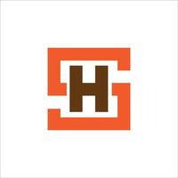inicial carta hs logotipo ou sh logotipo vetor Projeto modelo