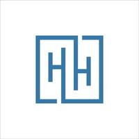inicial carta hh logotipo ou h logotipo vetor Projeto modelo
