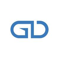 inicial carta gd ou dg logotipo vetor Projeto modelo